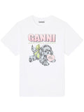 Basic Cotton Jersey Neon Puppy  T-shirt