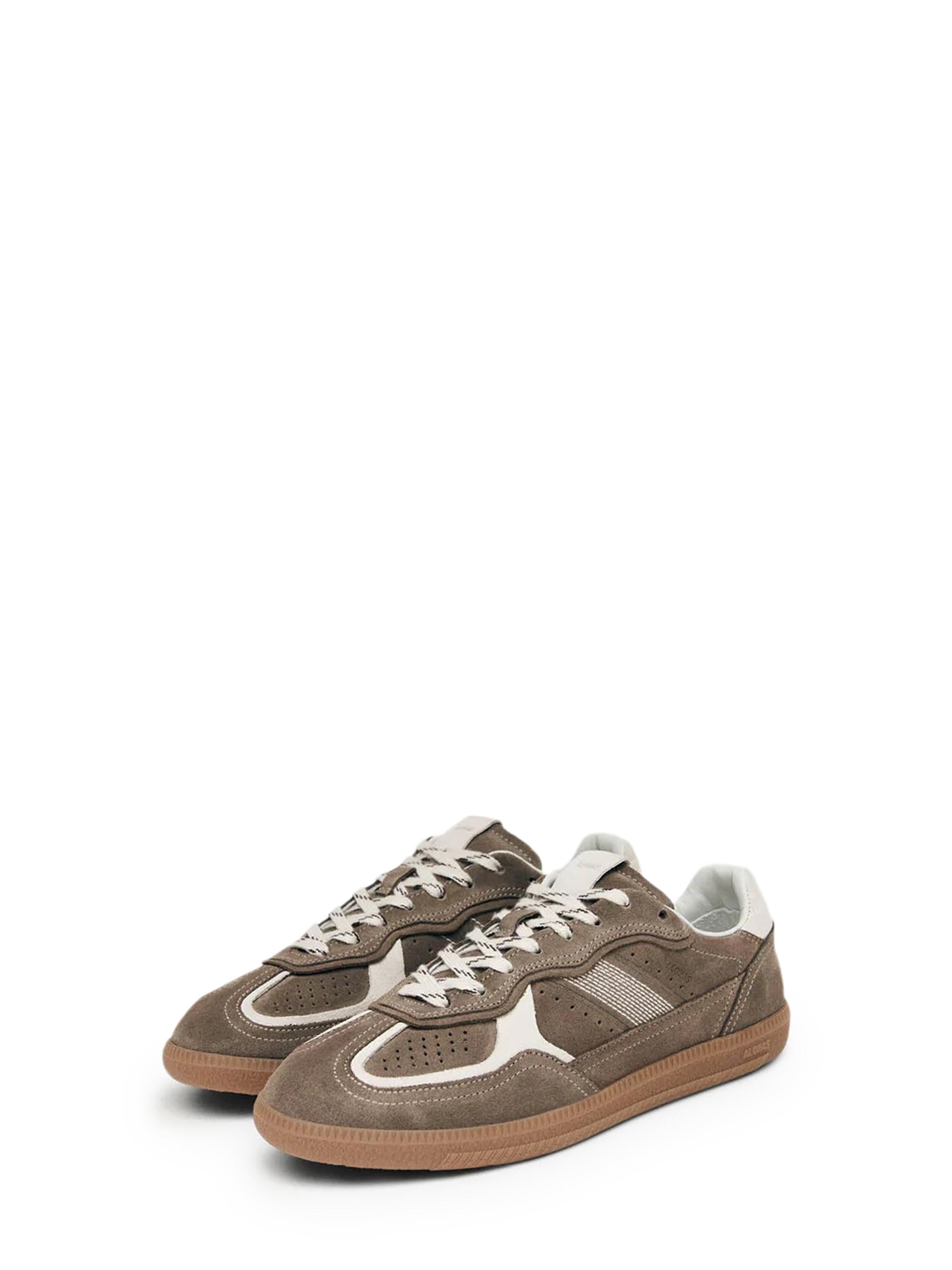 TB490 RIFE TAUPE LEATHER SNEAKERS